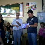 Construção da passarela coberta -
Foi arrecadado R$ 3.788,00 na rifa